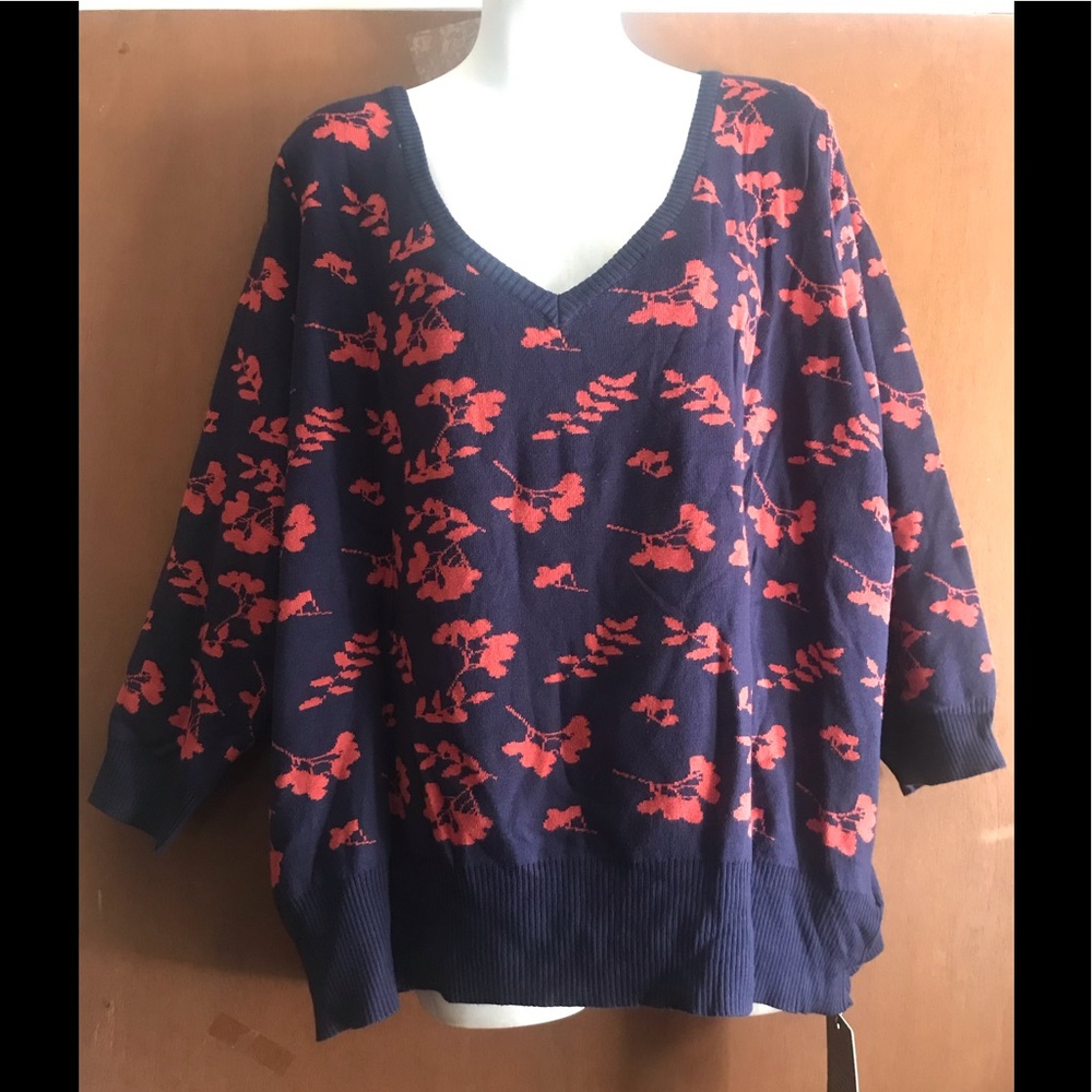 ModCloth Collectif Bardot Leafy Boat Neck Sweater